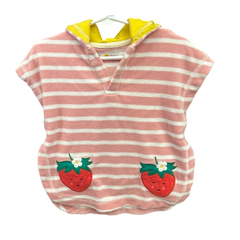 Baby Boden Fruitycore Strawberry Hoodie 3-6M Terry Cloth Kidcore Cover-Up Summer